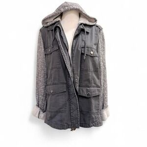 Mudd Utility Jacket Sz L Soft Grunge Layering Winter Indie